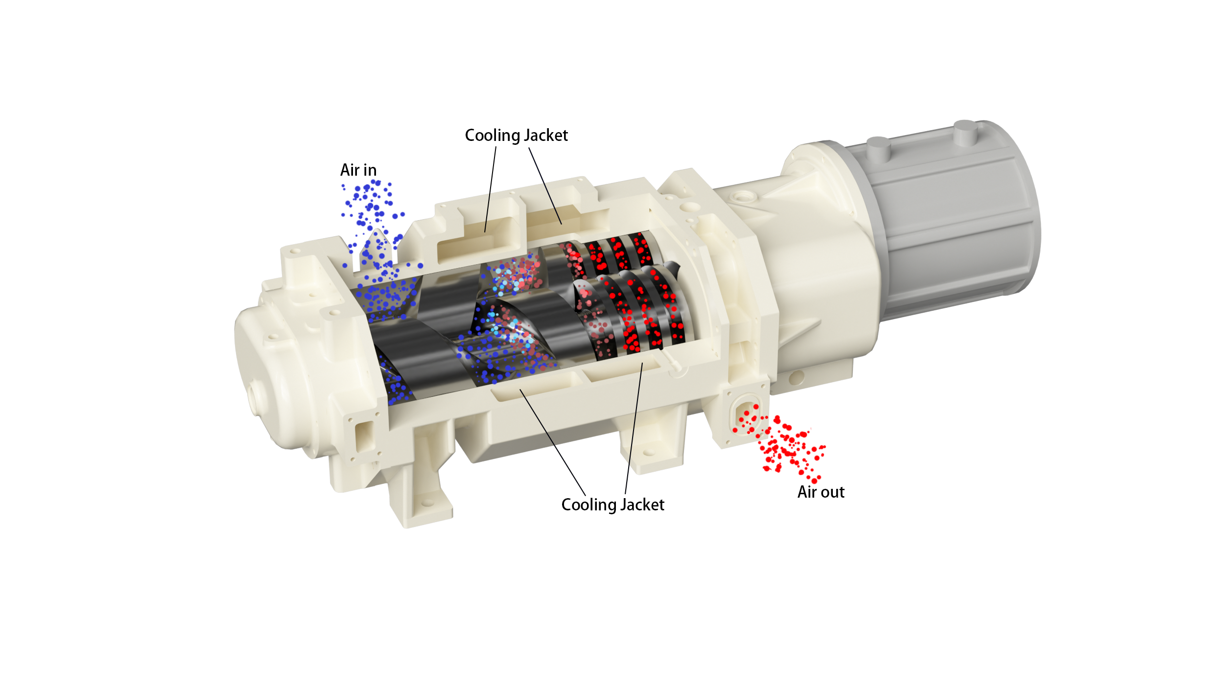 How Are Heat and Condensables Managed? – Dry Screw Vacuum Pump Diagram How Are Heat and Condensables Managed?
