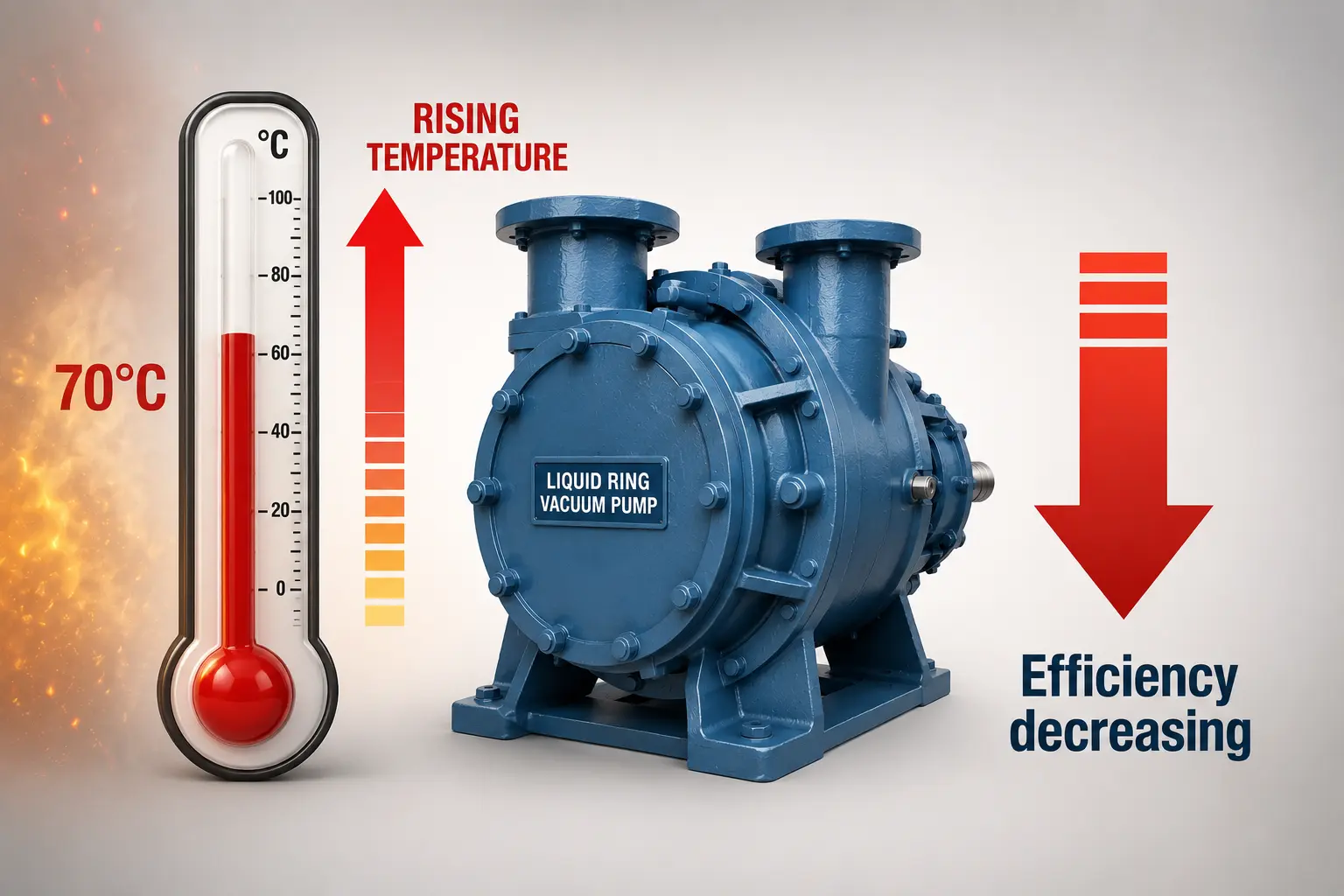 Vacuum Performance Drops at High Sealing Water Temperatures – Water Ring Vacuum Pump Diagram Vacuum Performance Drops at High Sealing Water Temperatures