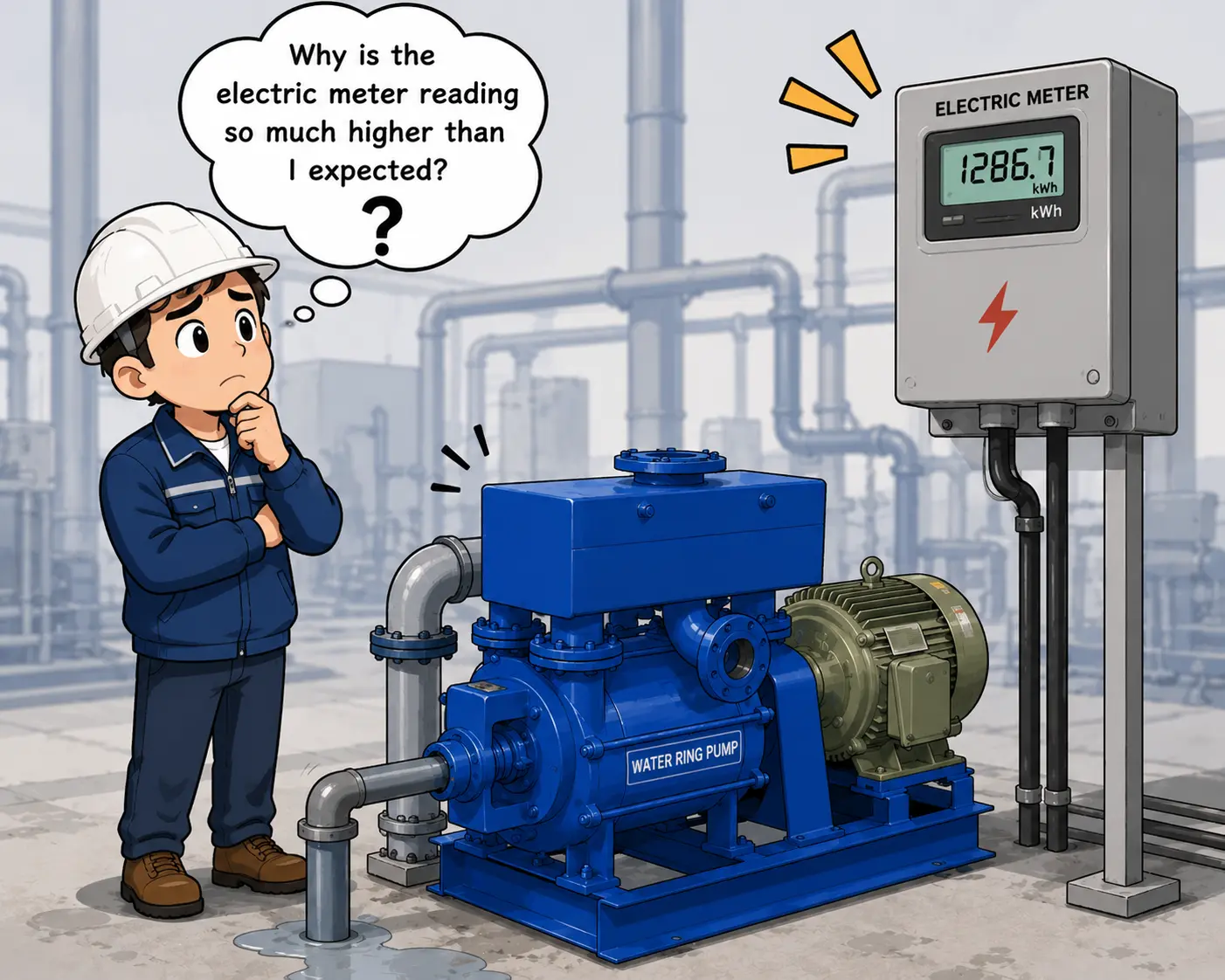 Why Water Ring Vacuum Pump has High Energy Consumption – Water Ring Vacuum Pump Diagram Why Water Ring Vacuum Pump has High Energy Consumption